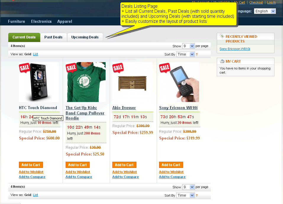 Magento Daily Deal Extension