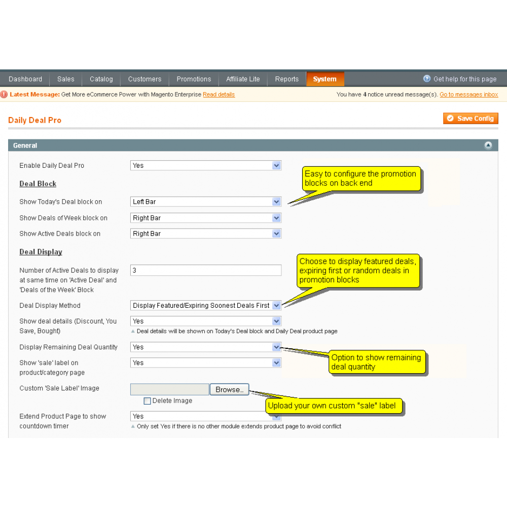 Magento Daily Deal Extension