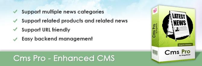 CMS Pro by MageWorld – the best solution for dealing with news