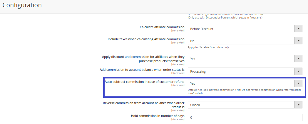 Subtract commission of affiliate automatically for Magento 2 affiliate Subtract commission of affiliate automatically for Magento 2 affiliate