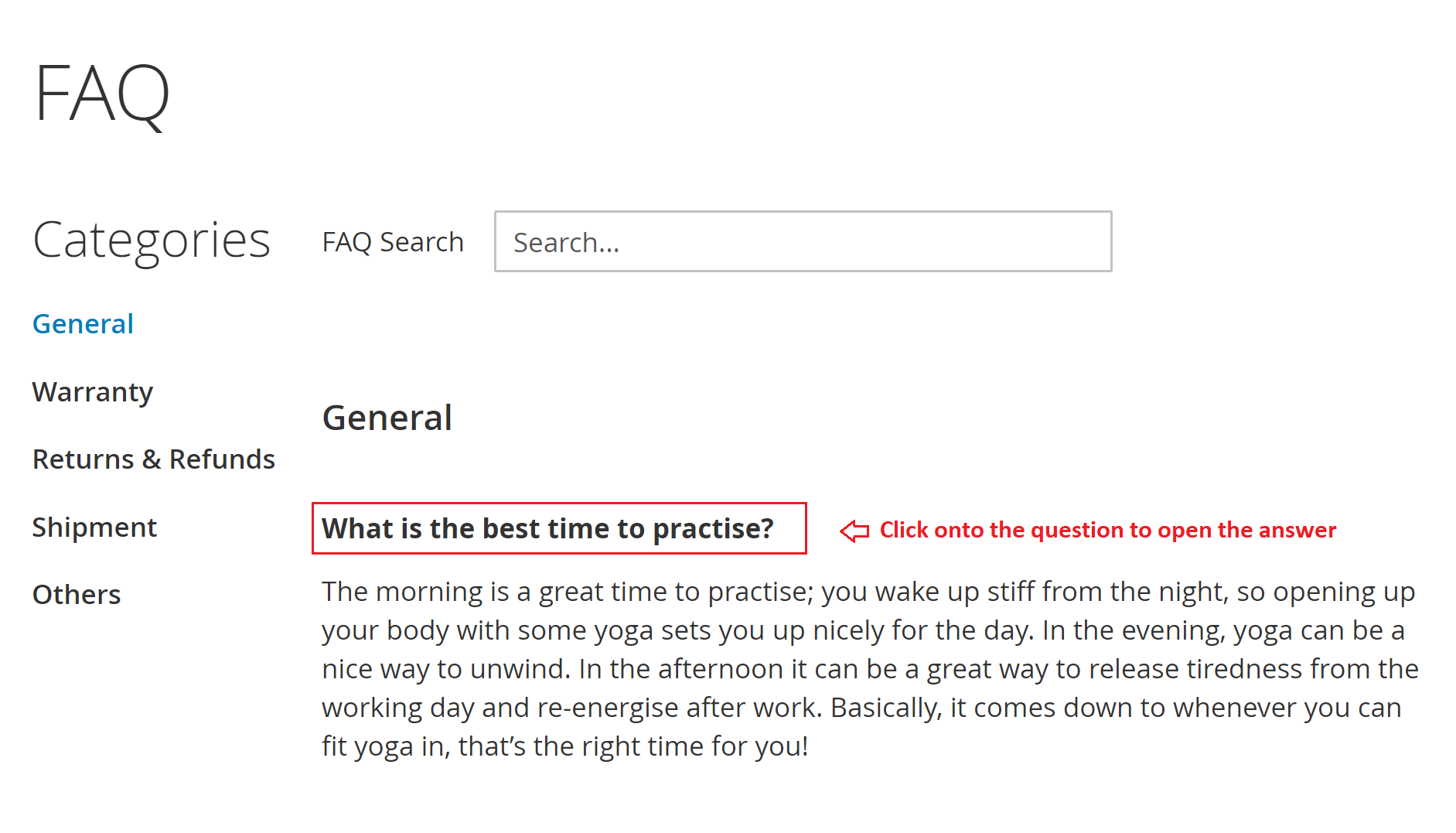 Collapse/expand question view section for Magento 2 FAQ Collapse/expand question view section for Magento 2 FAQ