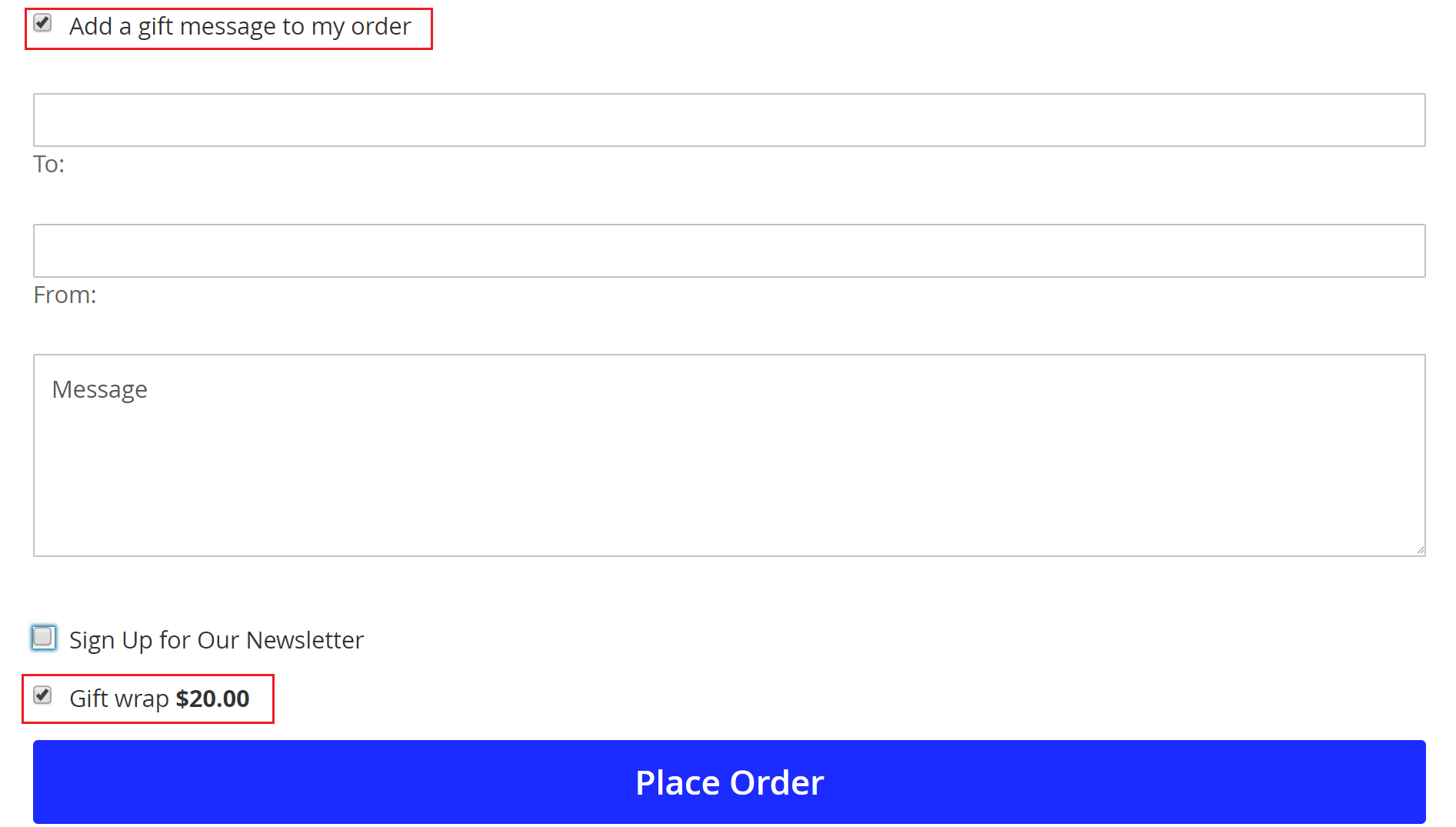 Enables gift wrap and gift messages for Magento 2 one step checkout Enables gift wrap and gift messages for Magento 2 one step checkout