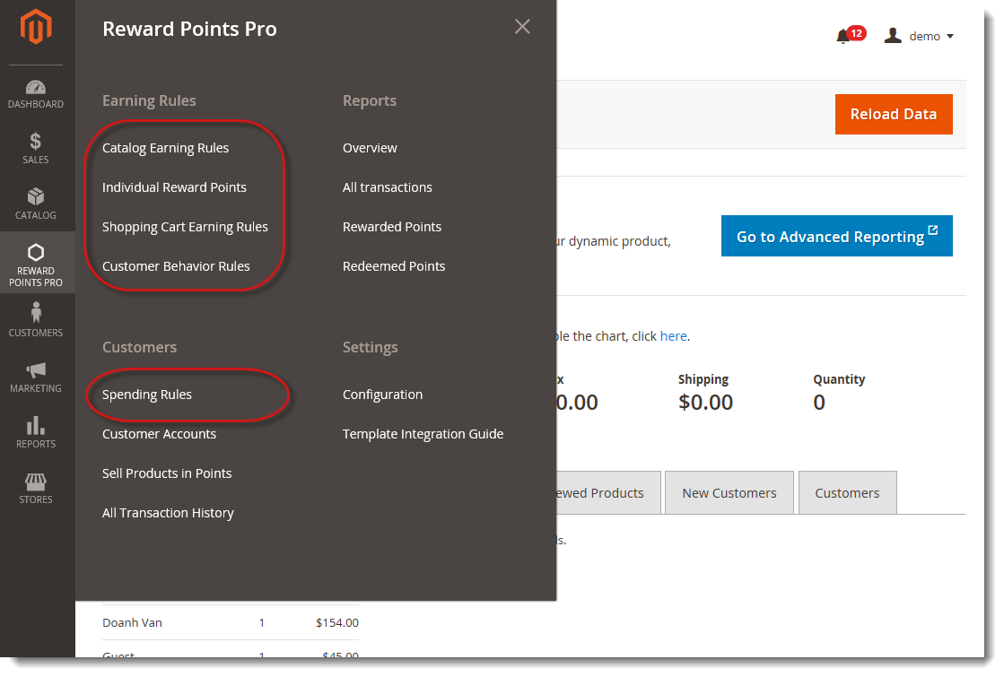 Setup Earning and Spending rules for Magento 2 Reward Points