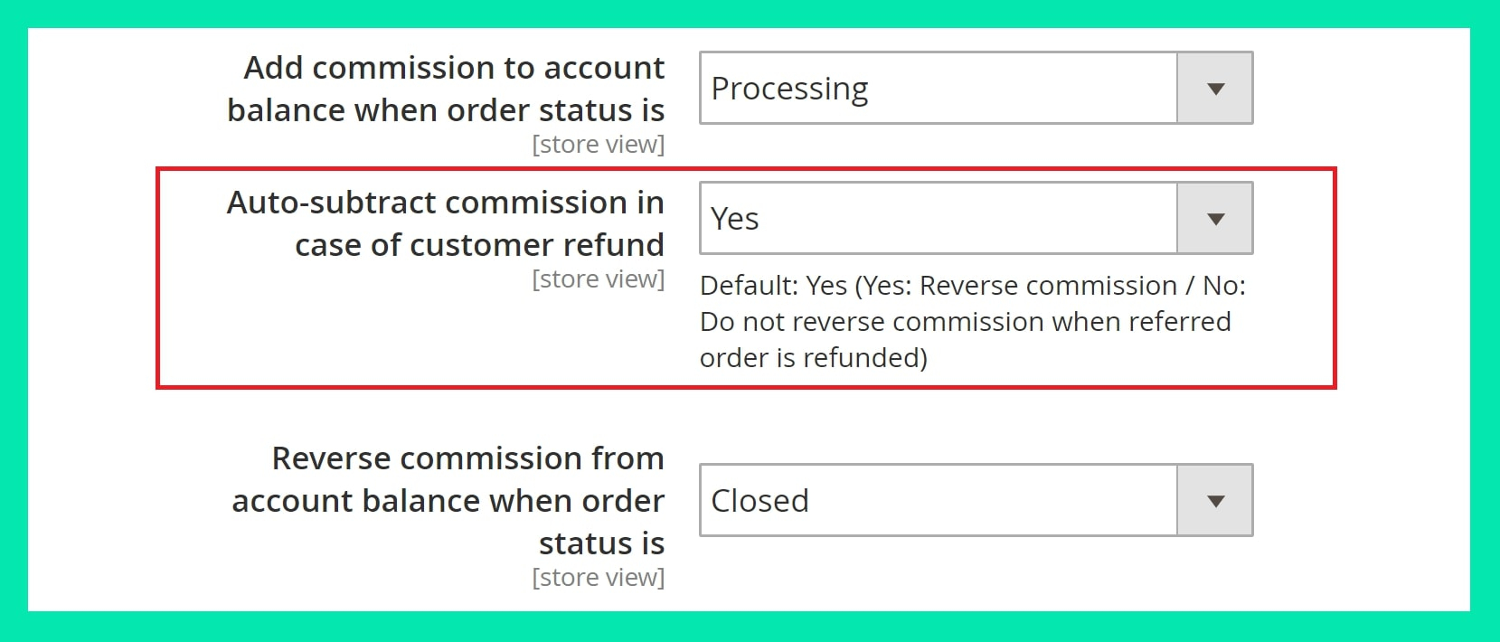 Subtract commission of affiliate automatically for Magento 2 affiliate Subtract commission of affiliate automatically for Magento 2 affiliate